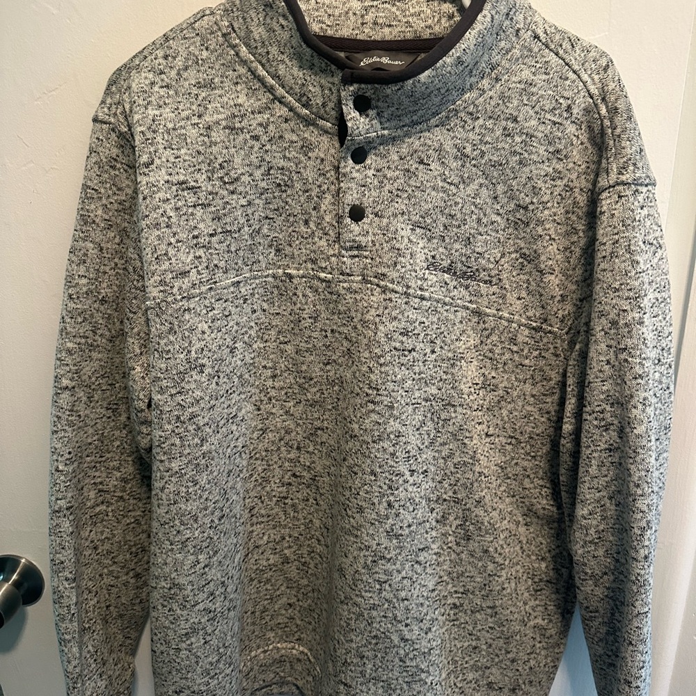 Eddie Bauer Gray Knit Sweater